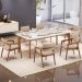 Kit 04 Cadeiras Para Sala de Jantar Estar Living Giorgia L02 Suede Bege - Lyam Decor