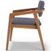 Kit 04 Cadeiras Para Sala de Jantar Estar Living Giorgia L02 Suede Cinza - Lyam Decor