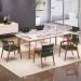 Kit 04 Cadeiras Para Sala de Jantar Estar Living Giorgia L02 Suede Verde Musgo - Lyam Decor