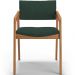 Kit 04 Cadeiras Para Sala de Jantar Estar Living Giorgia L02 Suede Verde Musgo - Lyam Decor