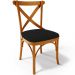 Kit 04 Cadeiras Para Sala de Jantar e Estar Living Estofada Ávila L02 Suede Preto - Lyam