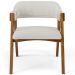 Kit 04 Cadeiras Para Sala de Jantar e Estar Living Estofada Suran L02 Bouclê Cru - Lyam