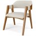 Kit 04 Cadeiras Para Sala de Jantar e Estar Living Estofada Suran L02 Linho Champagne - Lyam
