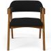 Kit 04 Cadeiras Para Sala de Jantar e Estar Living Estofada Suran L02 Suede Preto - Lyam