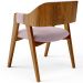 Kit 04 Cadeiras Para Sala de Jantar e Estar Living Estofada Suran L02 Suede Rosê - Lyam