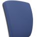 Kit 04 Cadeiras de Escritório Fixa Executiva Office Preto Slim Alta Flexi P03 Vinil Azul - Lyam