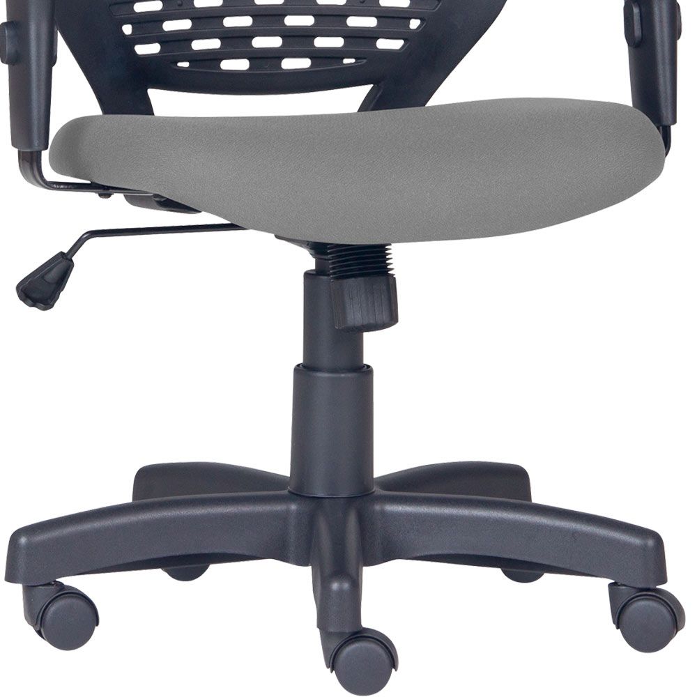 Kit 04 Cadeiras de Escritório Giratória Executiva Ergonômica Tech L02 Corino Cinza - Lyam Decor