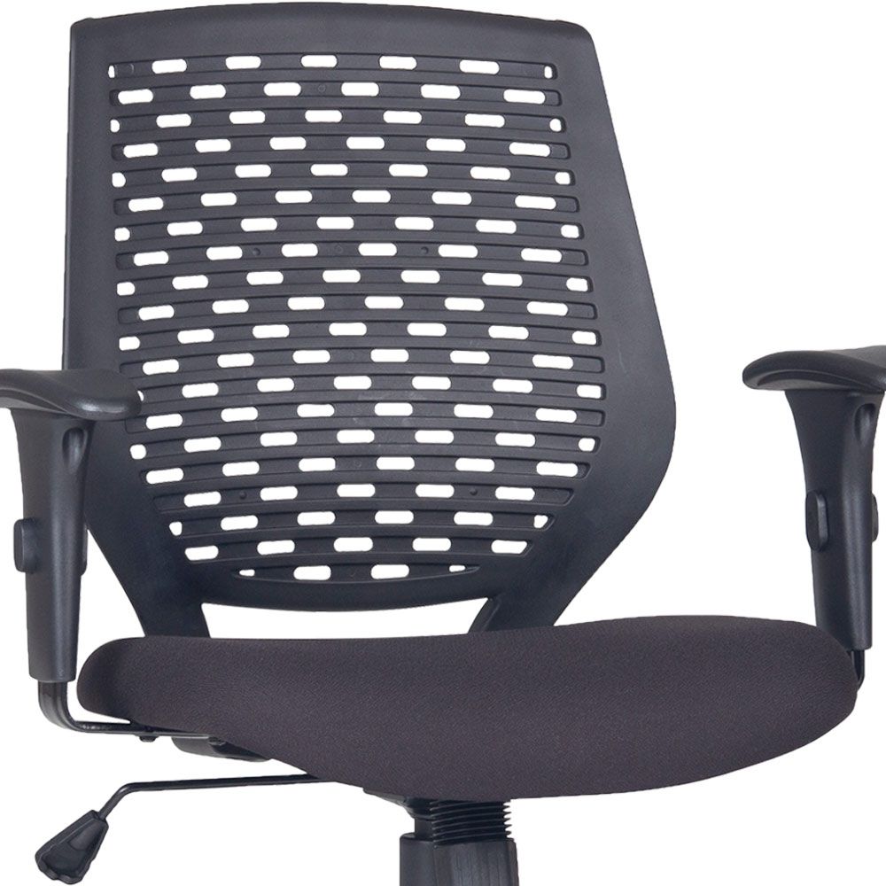 Kit 04 Cadeiras de Escritório Giratória Executiva Ergonômica Tech L02 Crepe Preto - Lyam Decor