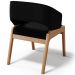 Kit 04 Cadeiras de Jantar e Estar Living Estofada Lince L02 Bouclê Preto - Lyam Decor