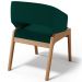 Kit 04 Cadeiras de Jantar e Estar Living Estofada Lince L02 Bouclê Verde - Lyam Decor