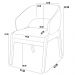 Kit 04 Cadeiras de Jantar e Estar Living Estofada Lince L02 Linho Cru - Lyam Decor
