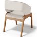 Kit 04 Cadeiras de Jantar e Estar Living Estofada Lince L02 Linho Cru - Lyam Decor