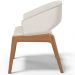 Kit 04 Cadeiras de Jantar e Estar Living Estofada Lince L02 Linho Cru - Lyam Decor