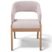 Kit 04 Cadeiras de Jantar e Estar Living Estofada Lince L02 Suede Rosê - Lyam Decor