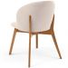 Kit 04 Cadeiras de Jantar e Estar Living Estofada Mia L02 Suede Bege - Lyam Decor