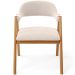Kit 04 Cadeiras de Jantar e Estar Living Estofada Nadja L02 Suede Bege - Lyam Decor