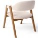 Kit 04 Cadeiras de Jantar e Estar Living Estofada Nadja L02 Suede Bege - Lyam Decor