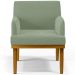Kit 04 Poltronas Decorativa Para Sala De Estar E Recepção Beatriz W01 Bouclê Oliva - Lyam Decor
