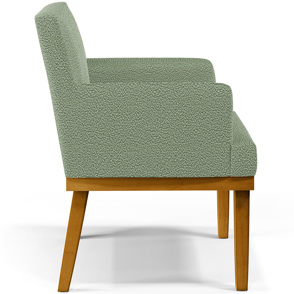 Kit 04 Poltronas Decorativa Para Sala De Estar E Recepção Beatriz W01 Bouclê Oliva - Lyam Decor