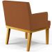 Kit 04 Poltronas Decorativa Para Sala De Estar E Recepção Beatriz W01 Bouclê Terracota - Lyam Decor