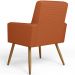 Kit 04 Poltronas Decorativa Para Sala De Estar Maria W01 Pés Palito Tecido Terracota - Lyam Decor