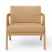 Kit 04 Poltronas Decorativa Para Sala Pietra Estrutura De Madeira L02 Linho Bege Escuro - Lyam Decor