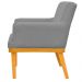 Kit 04 Poltronas Decorativa Para Sala de Estar Base Mel Beatriz W01 Corano Cinza - Lyam Decor