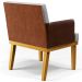 Kit 04 Poltronas Decorativas Para Sala Estar Beatriz W01 Linho Cinza Couríssimo Camel - Lyam Decor