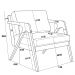 Kit 04 Poltronas Decorativas Para Sala Estar Pietra Estrutura De Madeira L02 Suede Bege - Lyam Decor