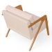 Kit 04 Poltronas Decorativas Para Sala Estar Pietra Estrutura De Madeira L02 Suede Bege - Lyam Decor