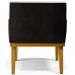 Kit 04 Poltronas Decorativas Para Sala de Estar Beatriz W01 Linho Cinza Couríssimo Preto - Lyam Decor