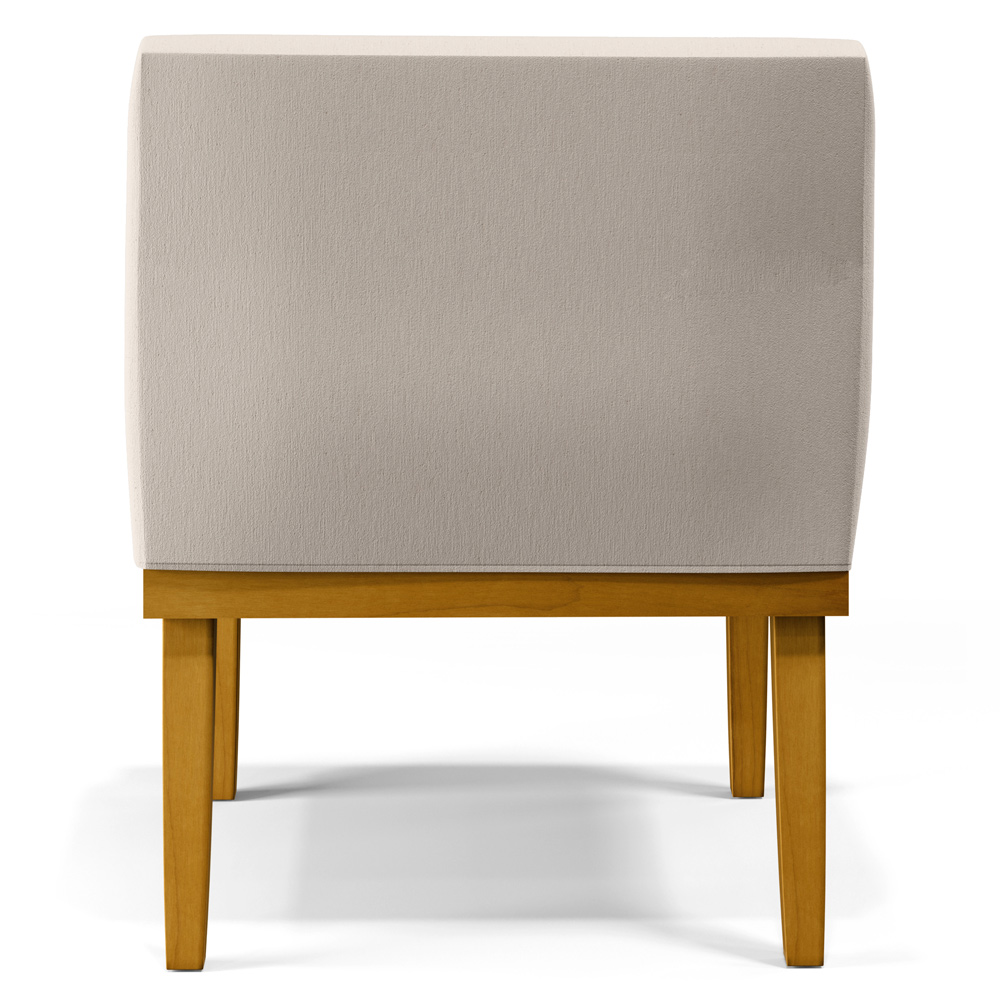 Kit 04 Poltronas Decorativas Para Sala de Estar Beatriz W01 Linho Cru - Lyam Decor