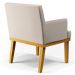 Kit 04 Poltronas Decorativas Para Sala de Estar Beatriz W01 Linho Cru - Lyam Decor
