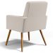 Kit 04 Poltronas Decorativas Para Sala de Estar Maria W01 Linho Cru - Lyam Decor