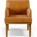 Kit 04 Poltronas Decorativas Sala de Estar Base Mel Beatriz W01 Couríssimo Whisky - Lyam Decor