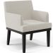 Kit 04 Poltronas Decorativas Sala de Estar Base Preto Beatriz W01 Bouclê Creme - Lyam Decor