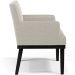 Kit 04 Poltronas Decorativas Sala de Estar Base Preto Beatriz W01 Bouclê Creme - Lyam Decor