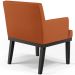 Kit 04 Poltronas Decorativas Sala de Estar Base Preto Beatriz W01 Tecido Terracota - Lyam Decor