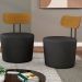Kit 04 Poltronas Para Sala De Estar Decorativa Base Fixa Luara M03 Couríssimo Preto - Lyam Decor