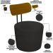 Kit 04 Poltronas Para Sala De Estar Decorativa Base Fixa Luara M03 Couríssimo Preto - Lyam Decor