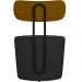 Kit 04 Poltronas Para Sala De Estar Decorativa Base Fixa Luara M03 Couríssimo Preto - Lyam Decor