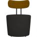 Kit 04 Poltronas Para Sala De Estar Decorativa Base Fixa Luara M03 Couríssimo Preto - Lyam Decor
