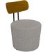 Kit 04 Poltronas Para Sala De Estar Decorativa Base Fixa Luara M03 Linho Cinza - Lyam Decor