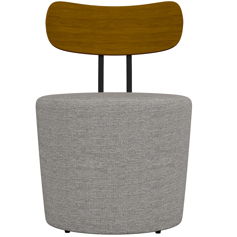 Kit 04 Poltronas Para Sala De Estar Decorativa Base Fixa Luara M03 Linho Cinza - Lyam Decor