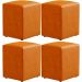 Kit 04 Puffs Quadrado Decorativo L02 Couríssimo Whisky - Lyam Decor