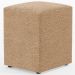 Kit 04 Puffs Quadrado Decorativo Sala De Estar L02 Bouclê Mostarda - Lyam Decor
