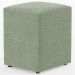 Kit 04 Puffs Quadrado Decorativo Sala De Estar L02 Bouclê Oliva - Lyam Decor
