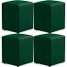 Kit 04 Puffs Quadrado L02 Decorativo Facto Verde - Lyam Decor