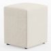 Kit 04 Puffs Quadrado L02 Decorativo Linho Champagne - Lyam Decor