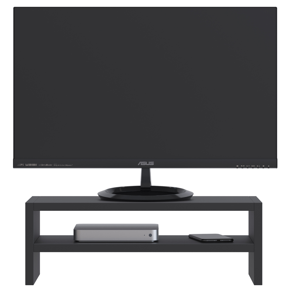 Kit 04 Suportes Para Monitor Stand Home Office Lap 63 cm L03 Preto - Lyam